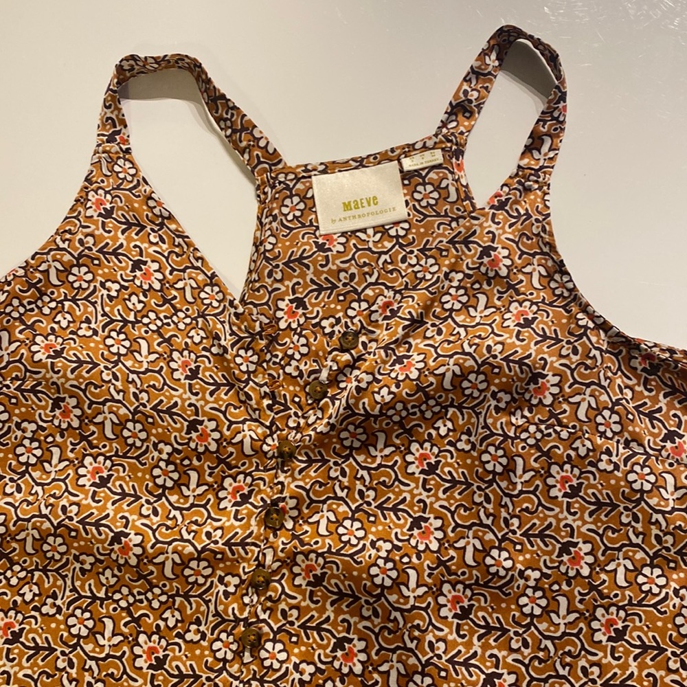 Floral anthropology tank